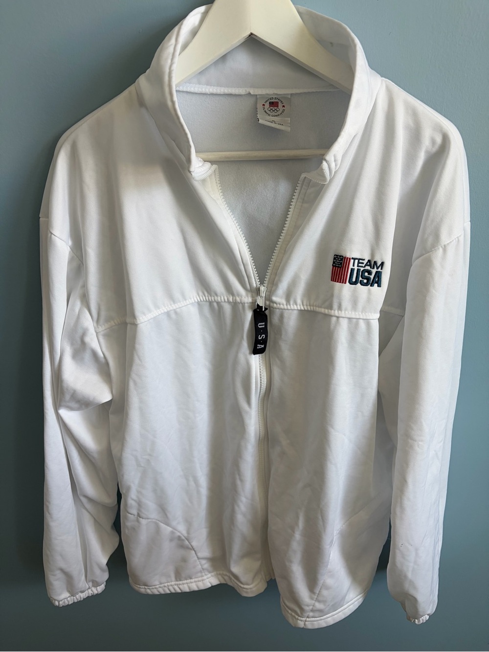 Team USA White Zip-Up Jacket